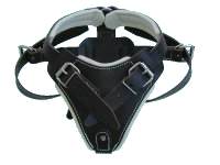 leather dog agitation harness(view from the front)