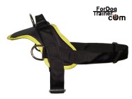 Special synthetic tracking dog harness for watching and guarding work and for pulling