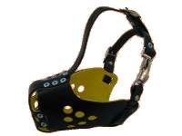 leather dog muzzle